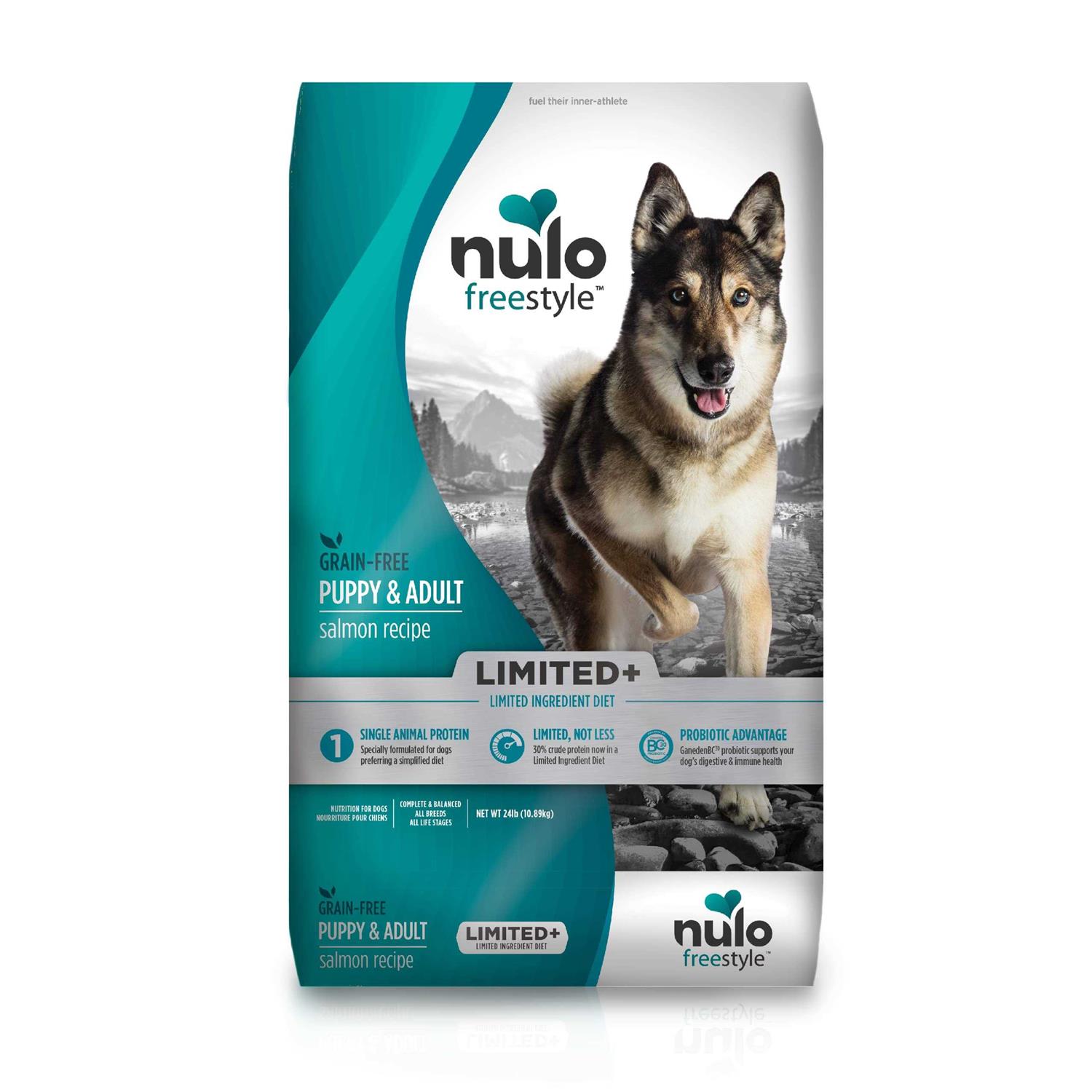 Nulo Freestyle Limited+ Salmon Recipe Grain-Free Puppy & Adult Dry Dog Food
