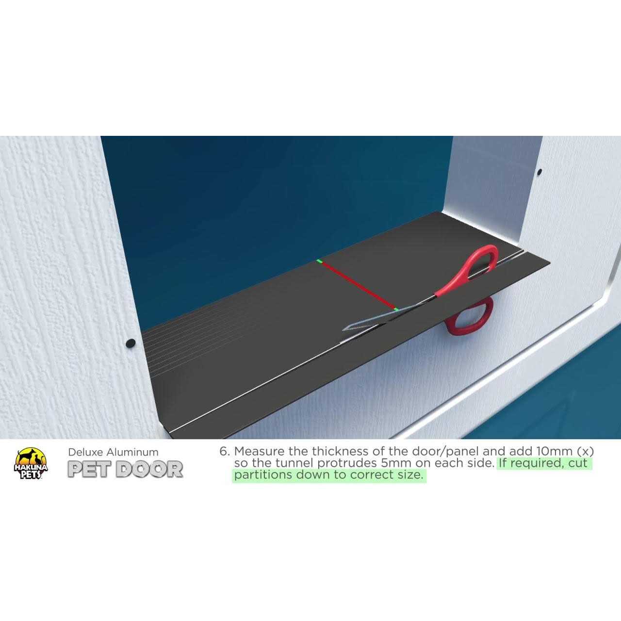 Hakuna Pets Deluxe Aluminum Pet Door