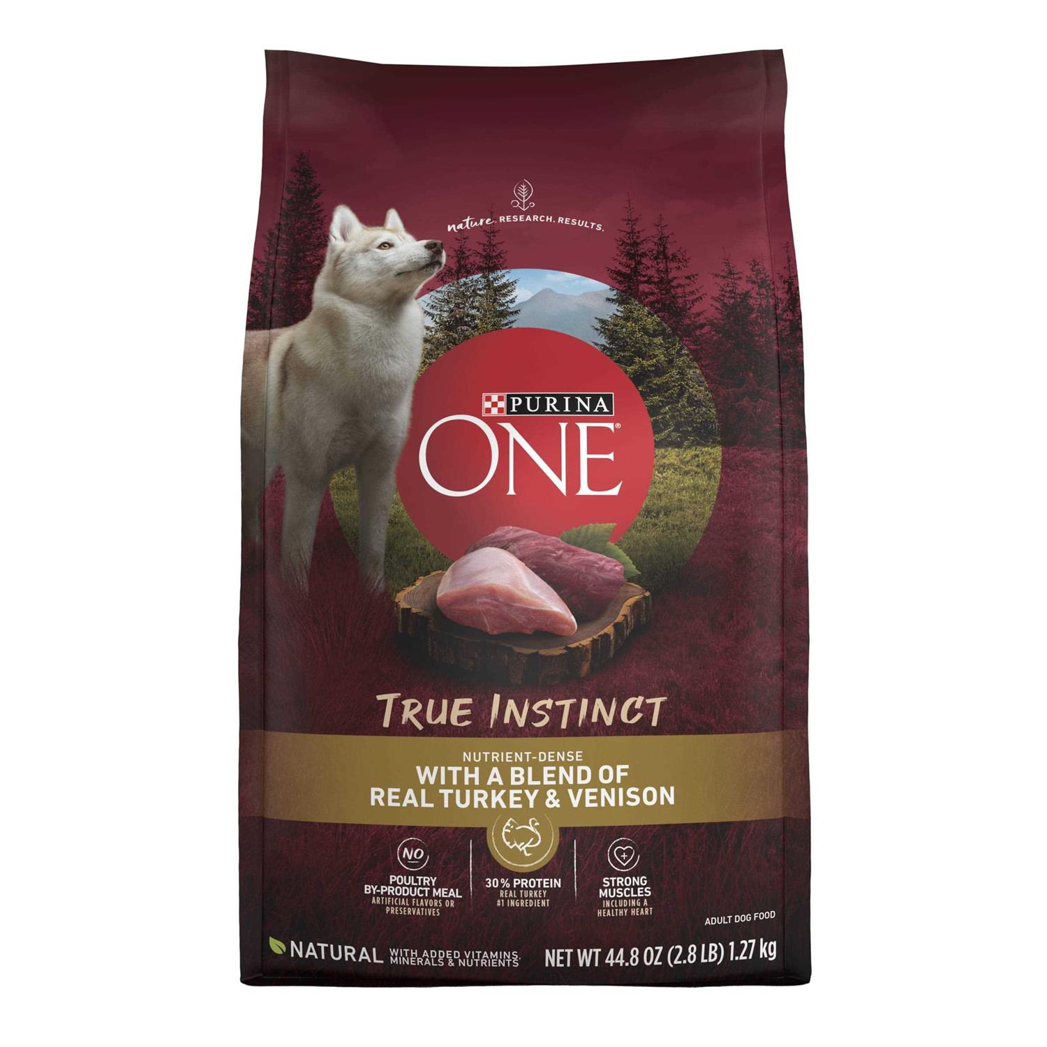 Purina ONE True Instinct Turkey and Venison Dry Dog Food