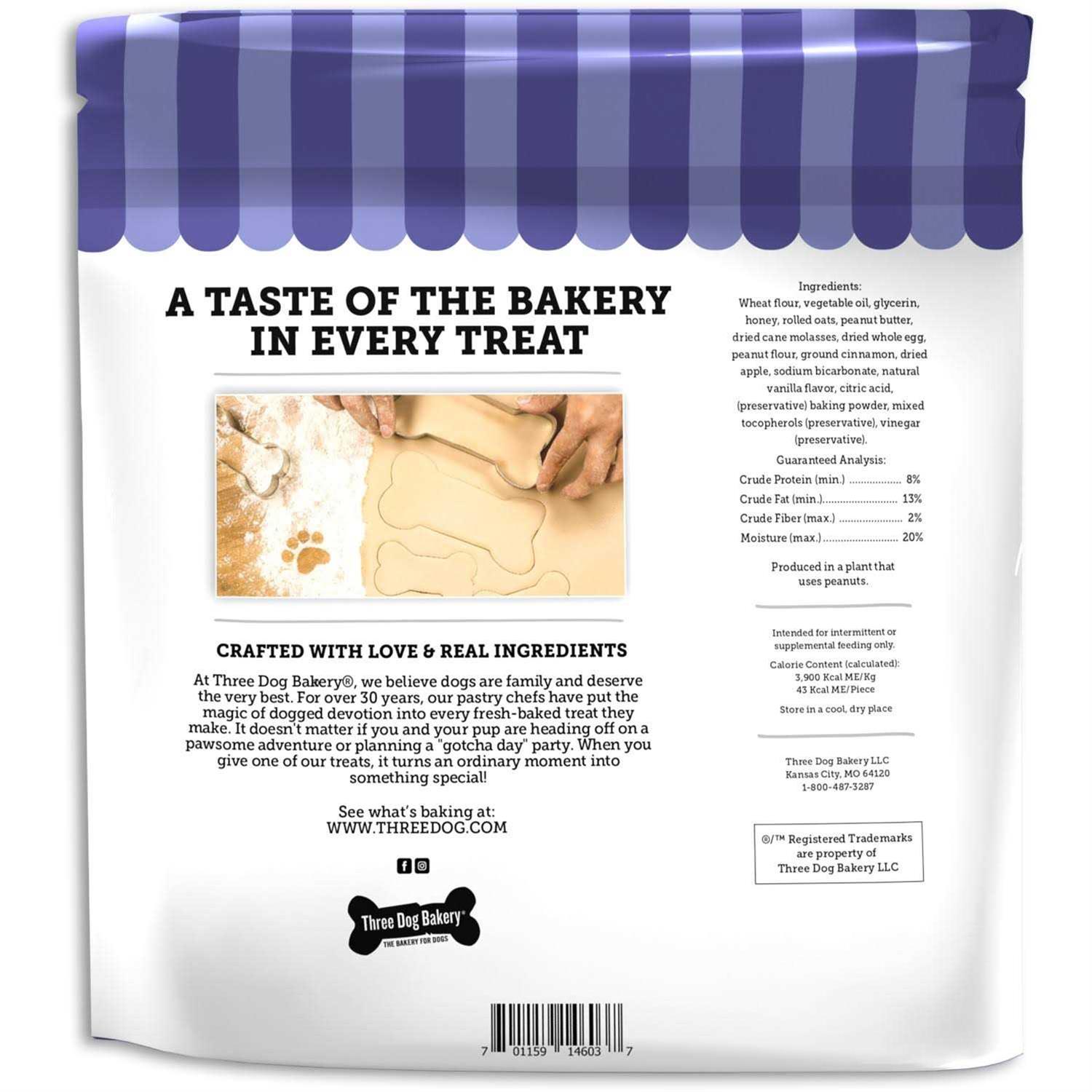 Three Dog Bakery Assortmutt Trio Dog Treats