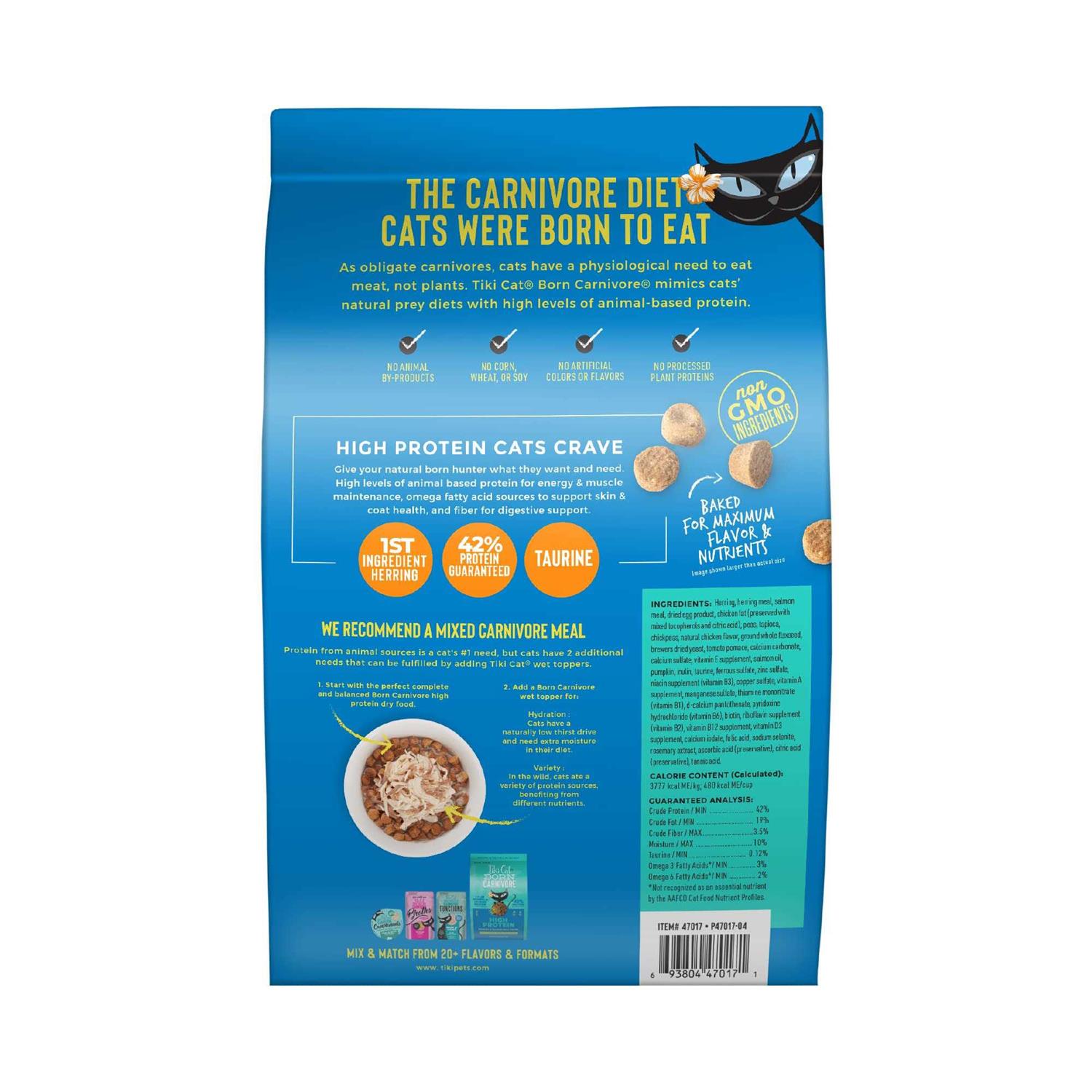 Tiki Cat Born Carnivore Herring Dry Food