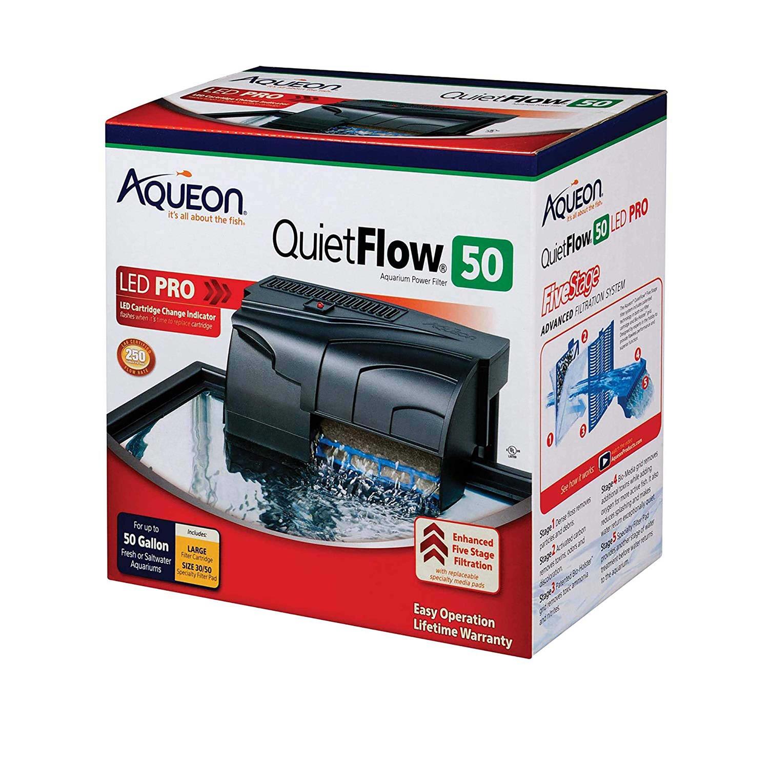 Aqueon QuietFlow 50 LED Pro Power Filter