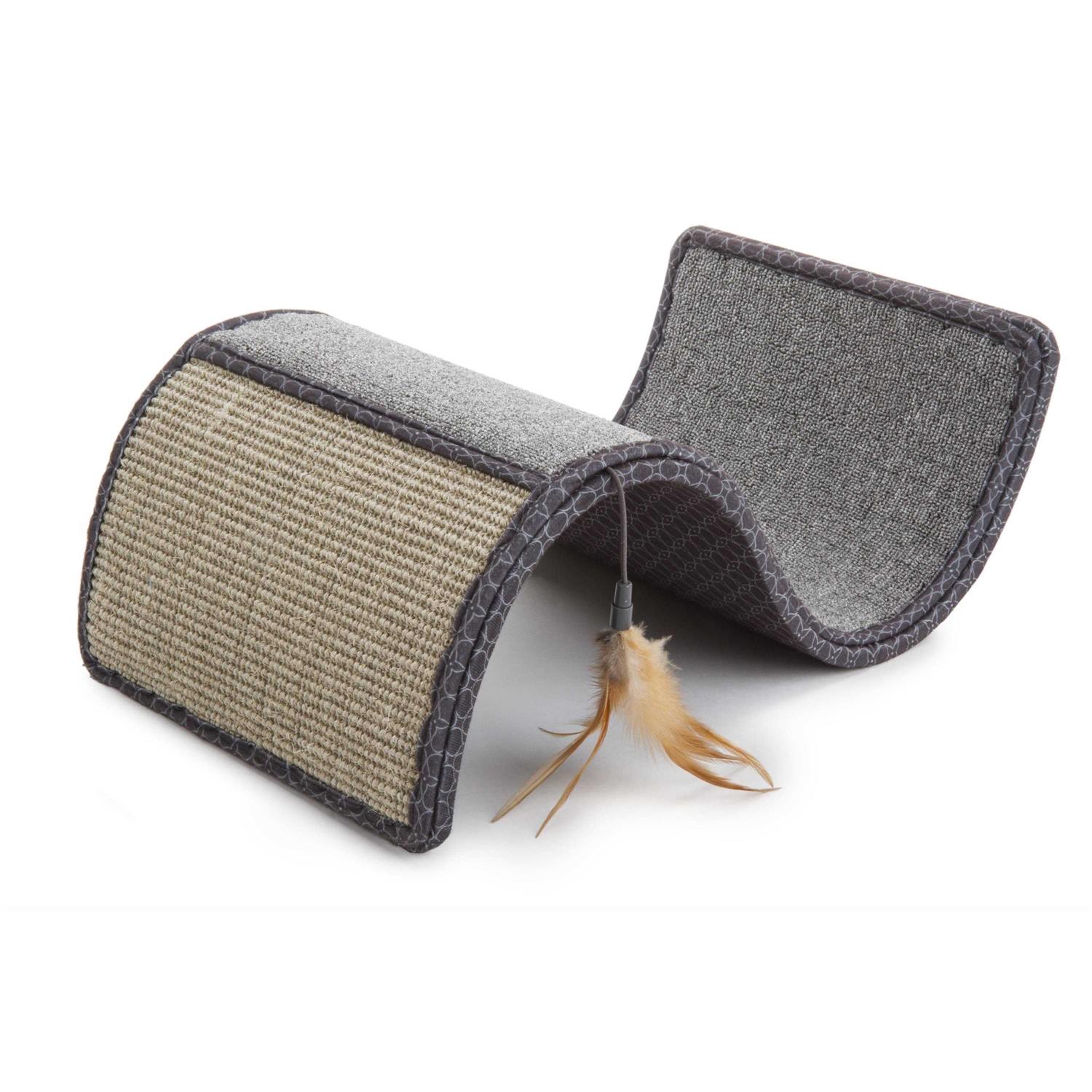 SmartyKat Scratch Scroll Cat Scratcher with Feather Toy