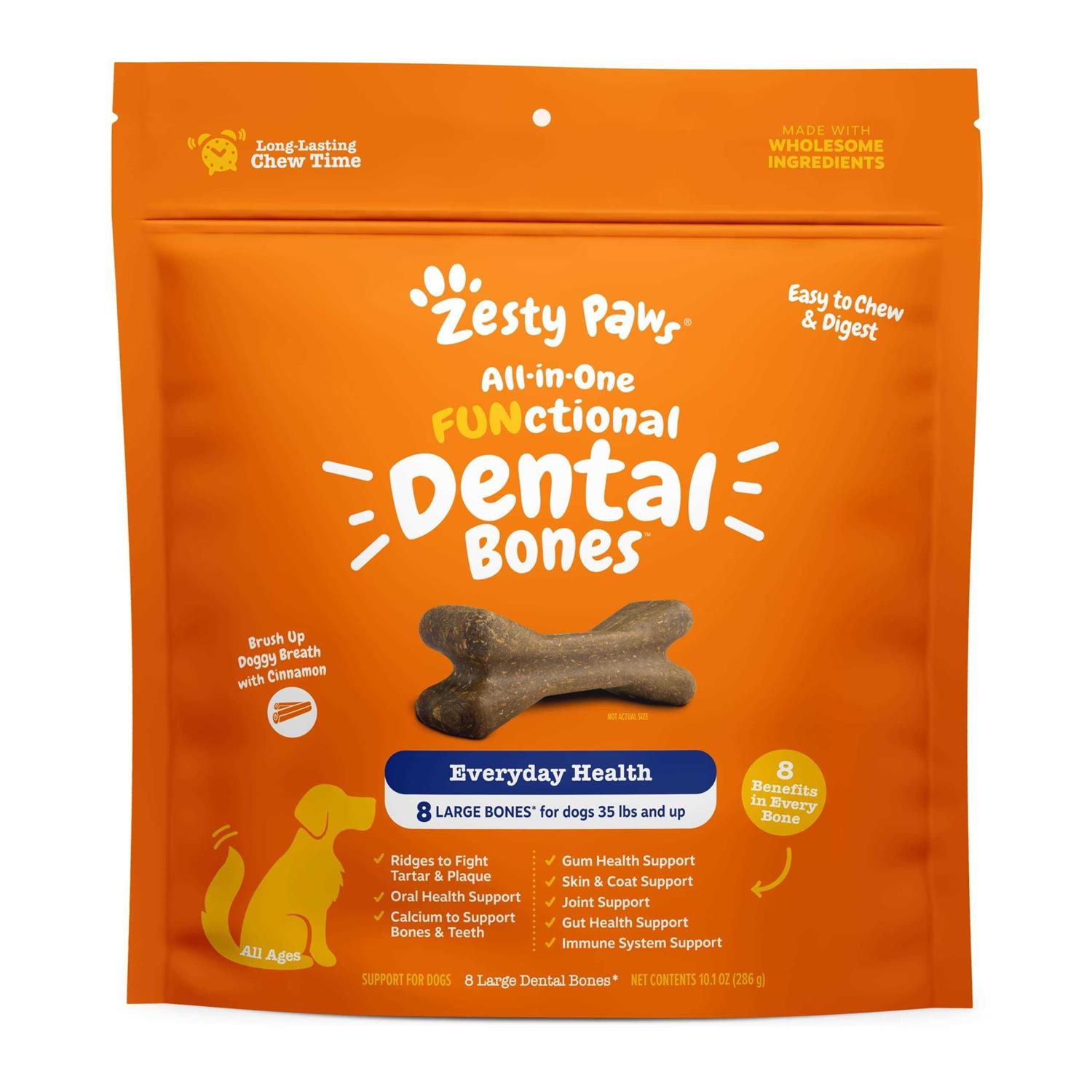 Zesty Paws All-in-One Functional Dental Bones For Dogs