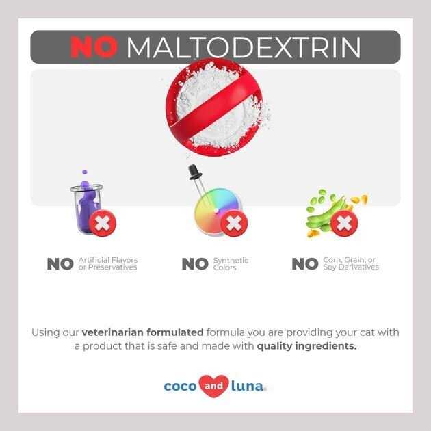 Coco and Luna L-Lysine Immune Support Salmon Flavor Powder Cat Supplement