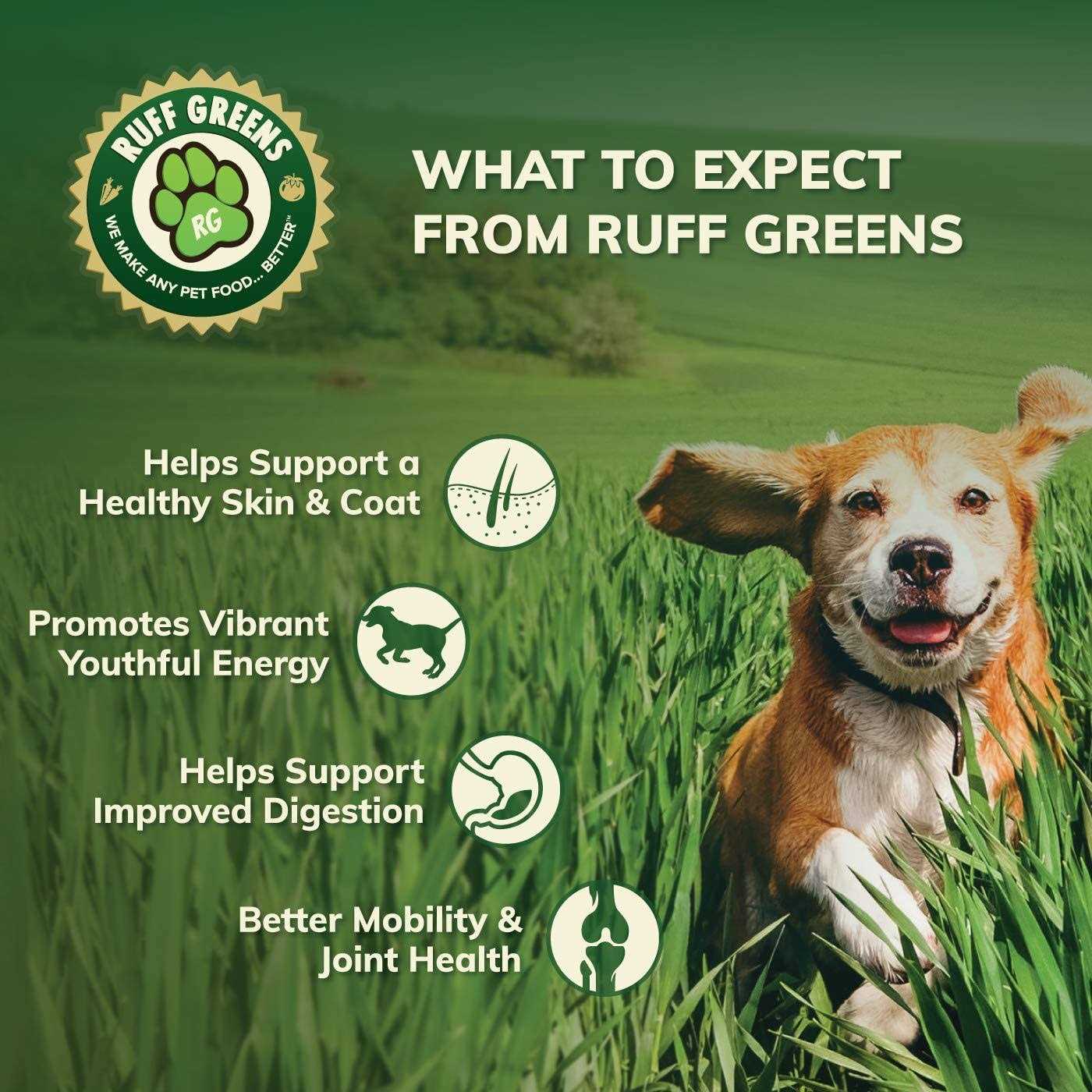 Ruff Greens Vitamin & Mineral Supplement Nutritional Support Dogs