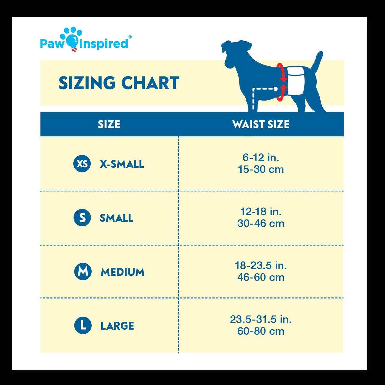 Paw Inspired Ultra Protection Disposable Belly Band Male Dog Wraps