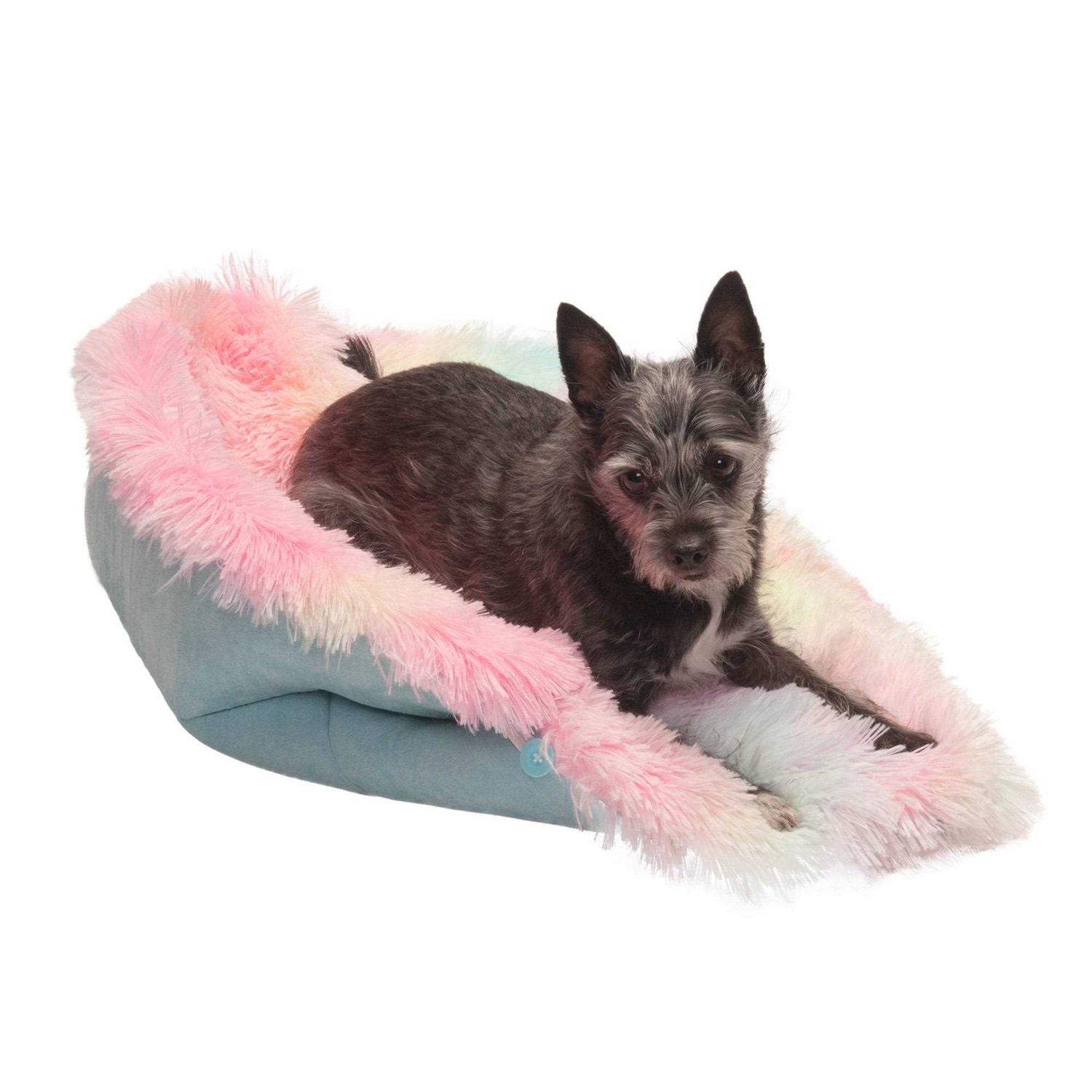 FurHaven Convertible Self-Warming Cuddle Pet Mat & Bed
