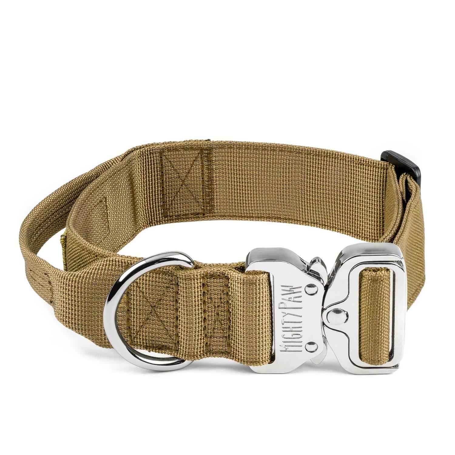 Mighty Paw Dog Collar Heavy Duty with Tactical Metal Buckle
