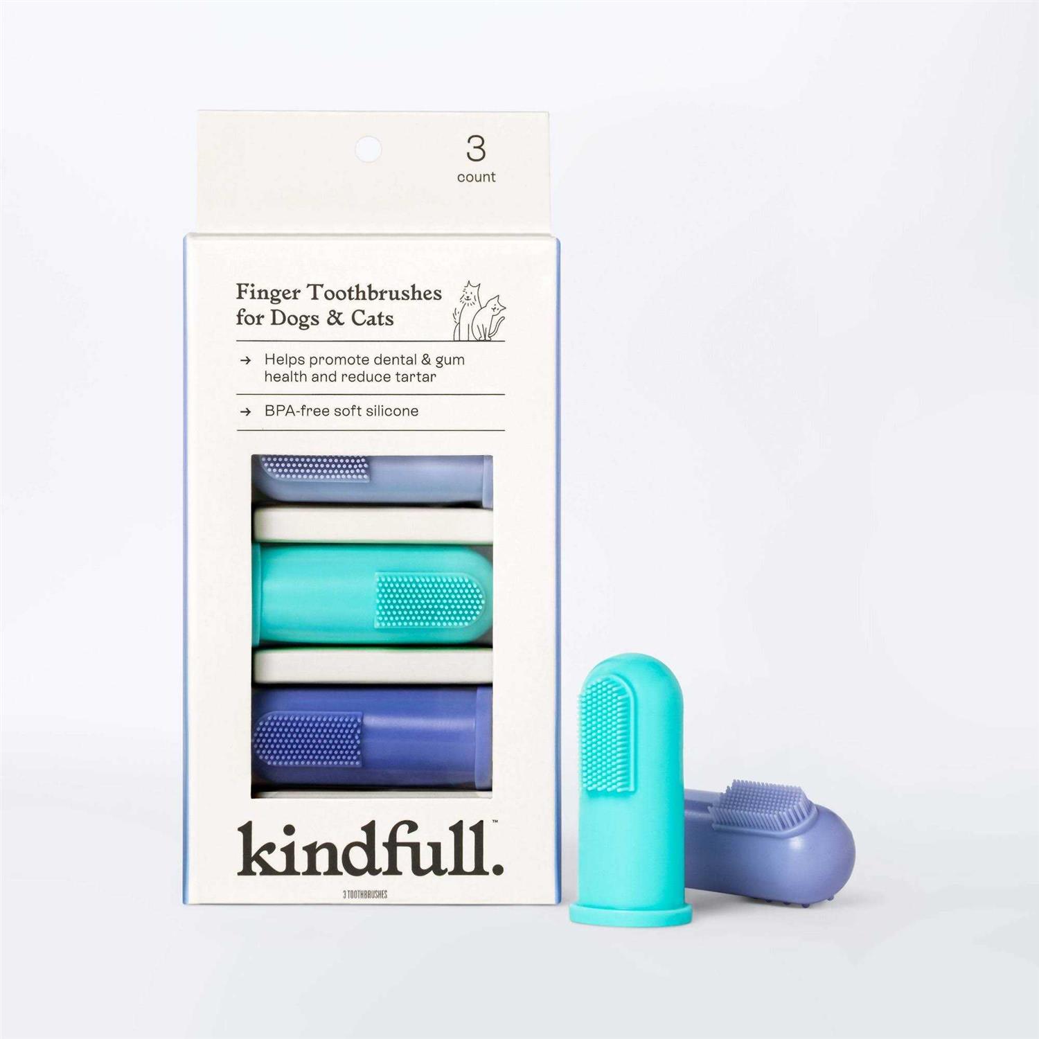 Kindfull Dog and Cat Finger Toothbrushes