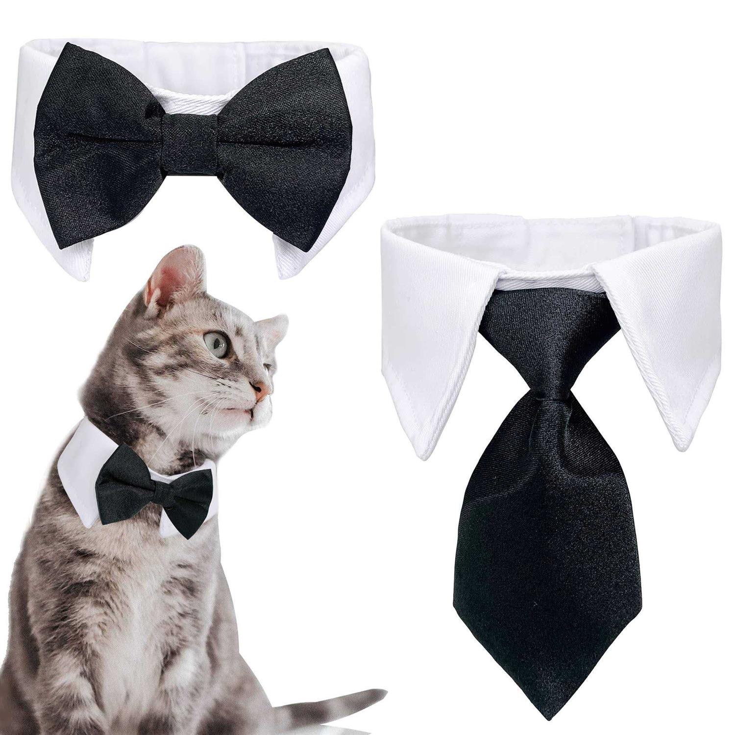 casidoxi cat Dog Tuxedo collar Dog Bow tie Dog Bowtie Dog cat Birthday Easter Tux Wedding collar for Dog cat