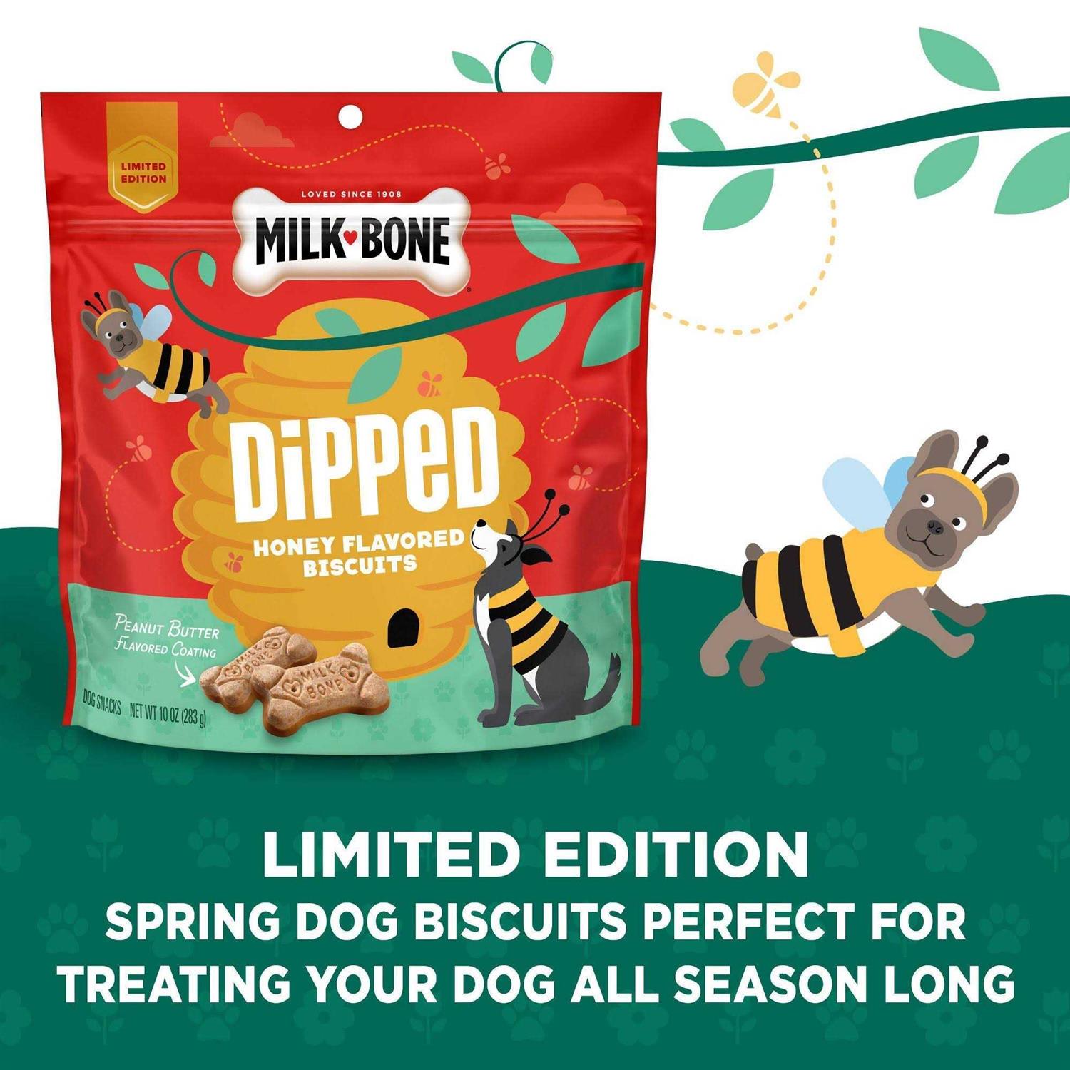 Milk-Bone Dipped Honey & Peanut Butter Flavored Biscuits Dog Treats