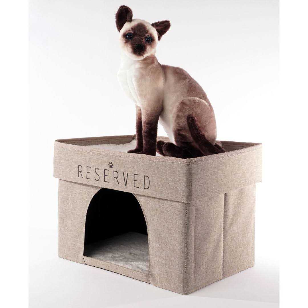 Precious Tails Home Base 2-Tier Collapsible Cat Cave