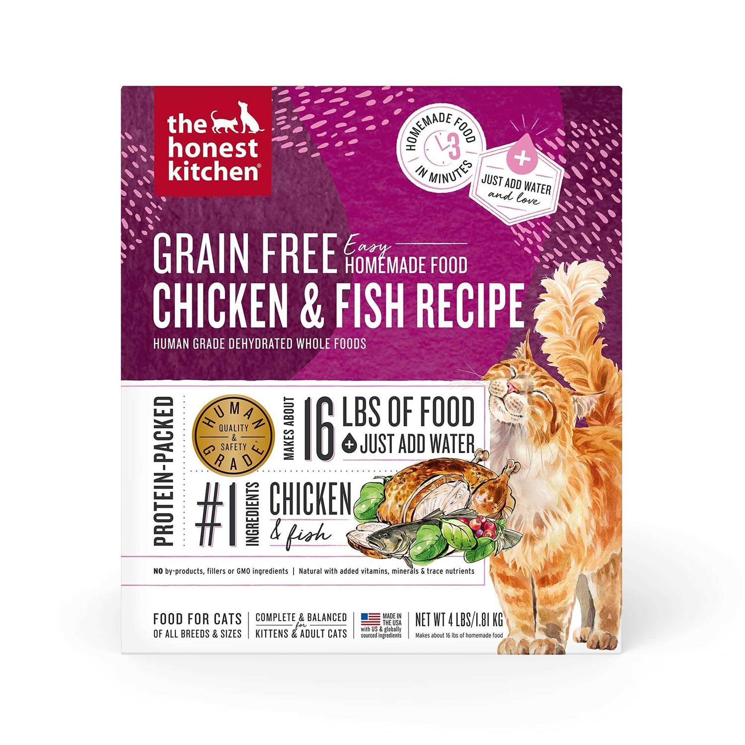 The Honest Kitchen Chicken & Fish Grain-Free Dehydrated Cat Food