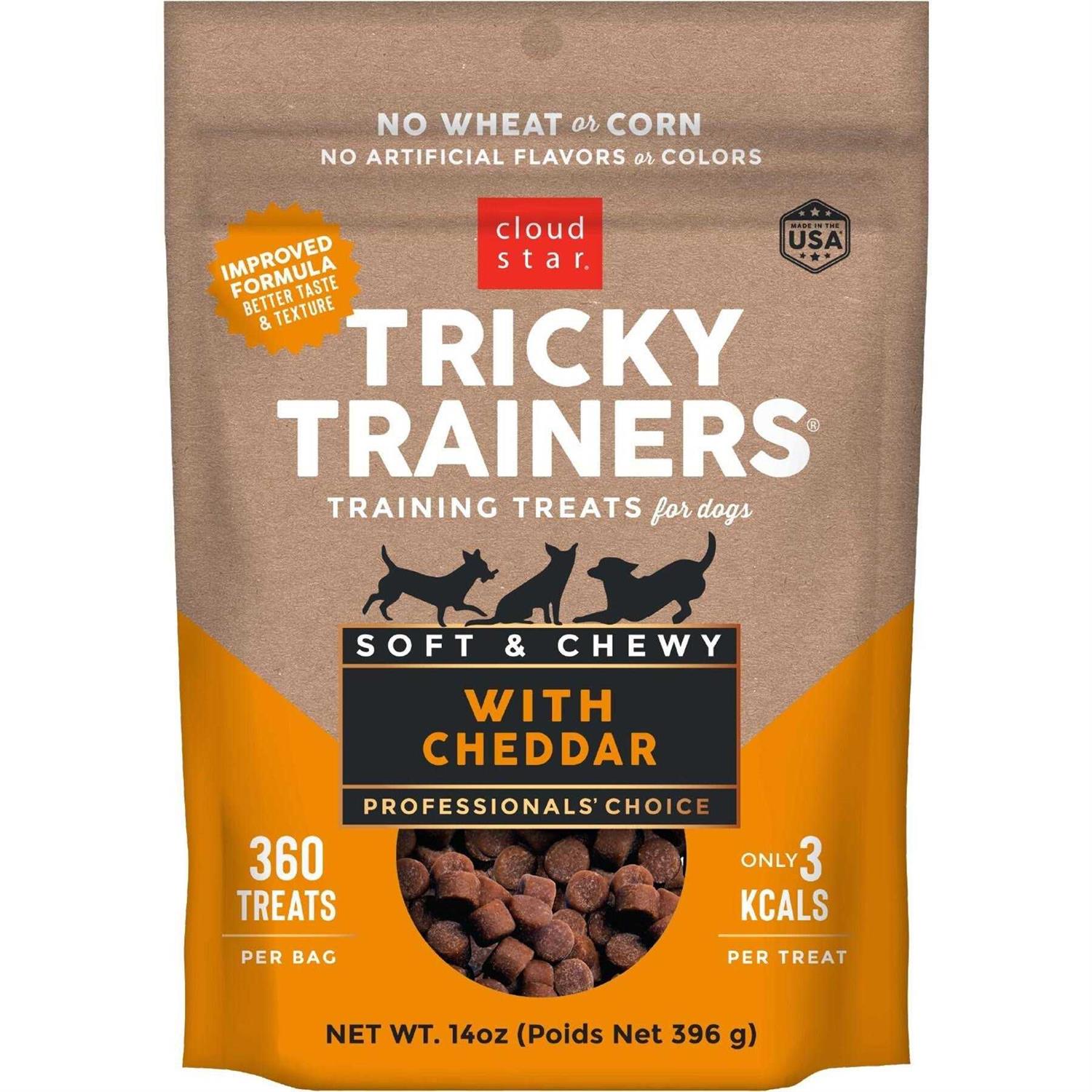 Cloud Star Chewy Cheddar Tricky Trainers Dog Treats