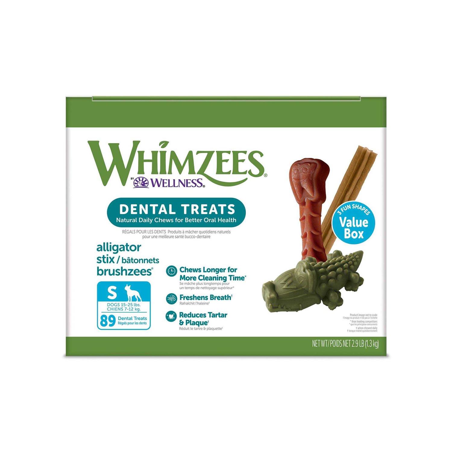 Whimzees Natural Dental Value Box Dog Treats