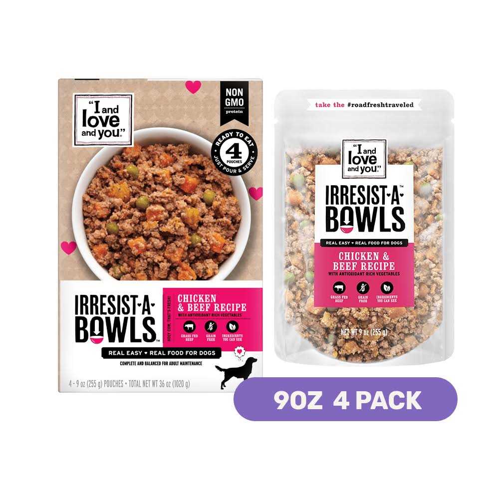 I and Love and You Irresist-A-Bowls Wet Dog Food, Chicken and Recipe