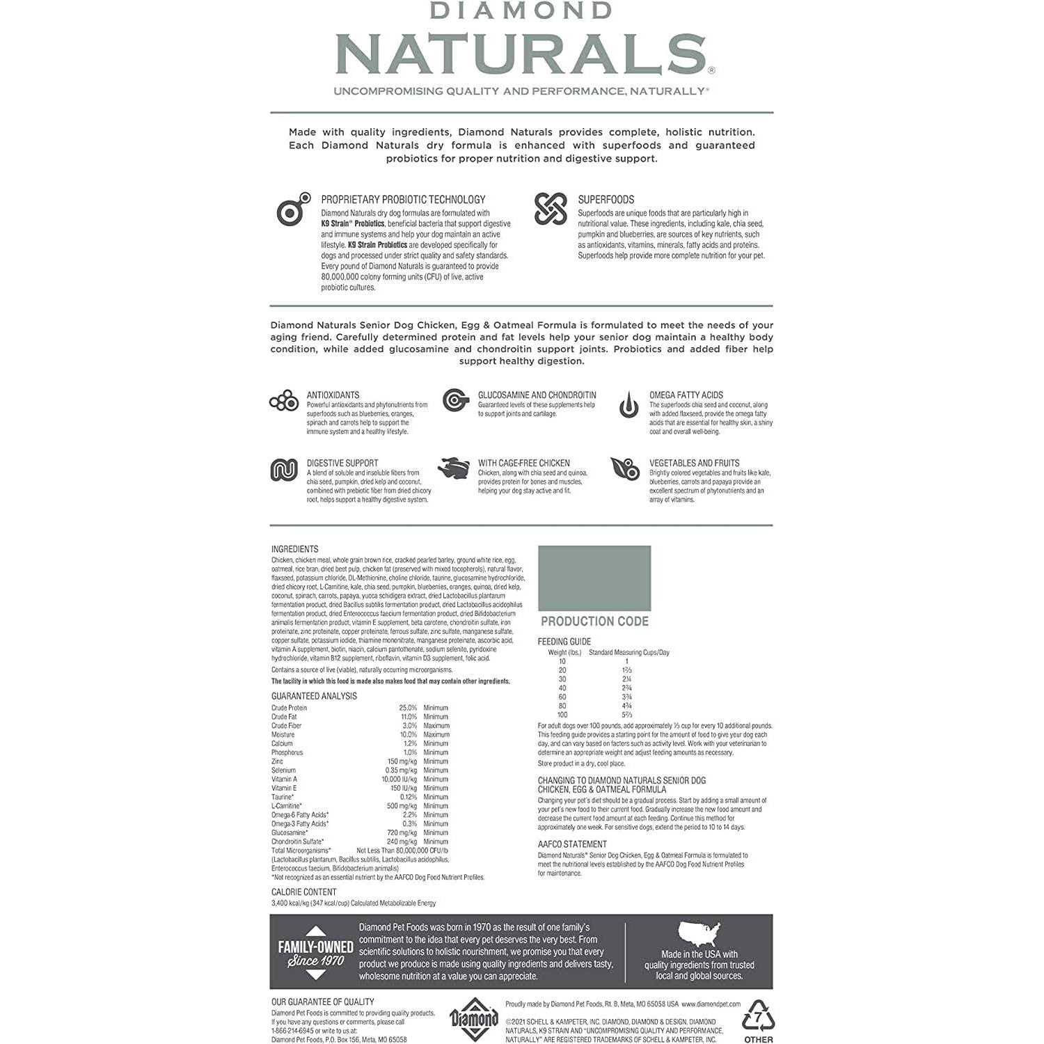 Diamond Naturals Senior Dry Dog Food