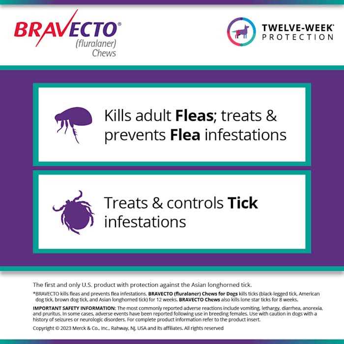 Bravecto Chews for Dogs 44-88 lbs