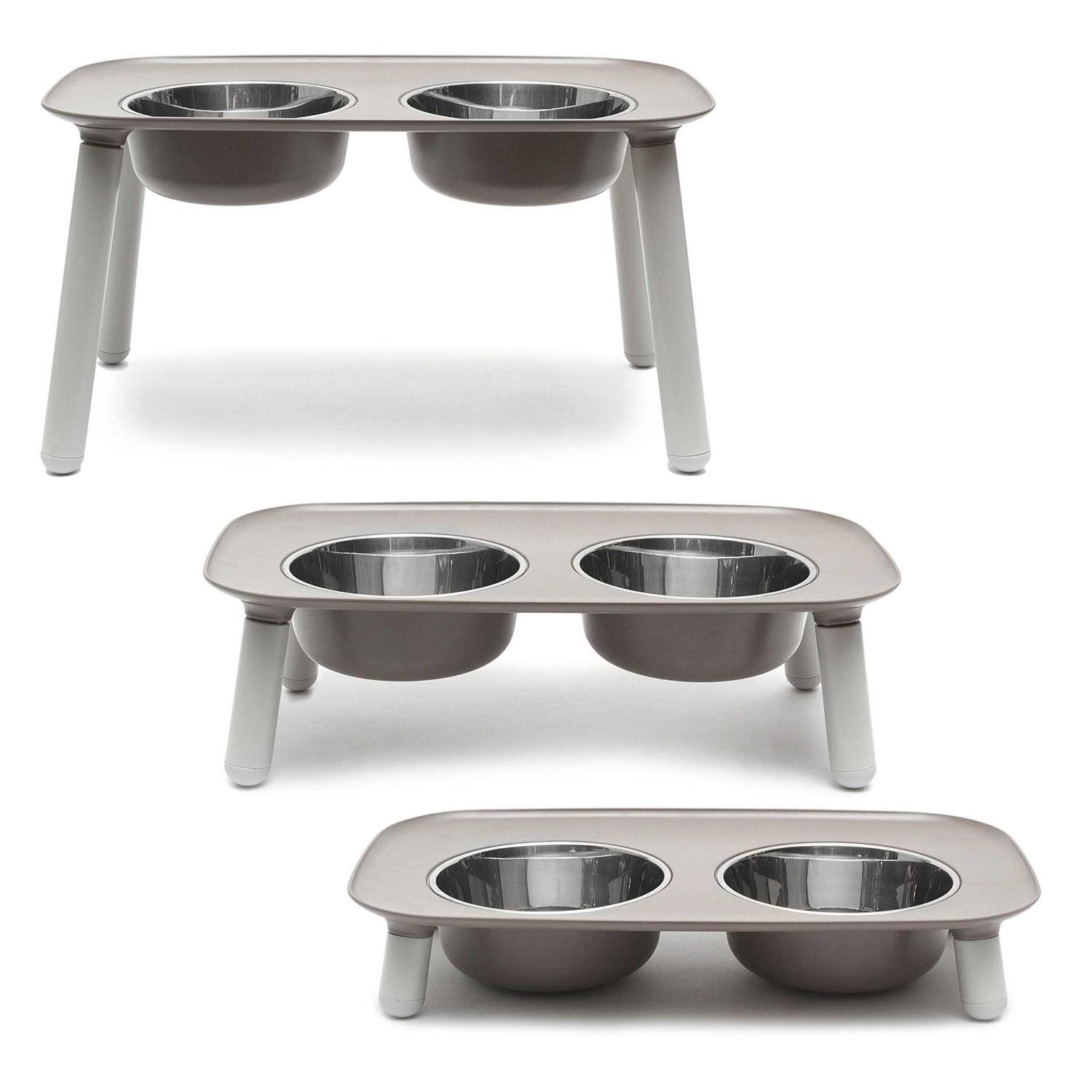 Messy Mutts Dog Double Feeder Elevated