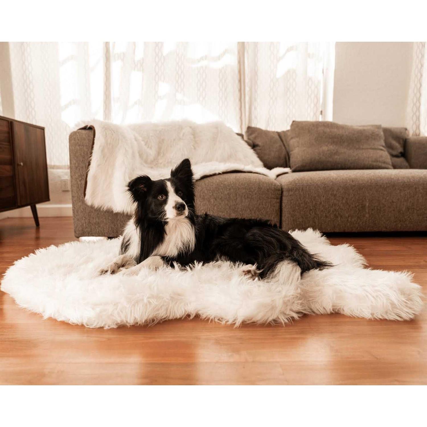 Paw PupRug Faux Fur Orthopedic Dog Bed