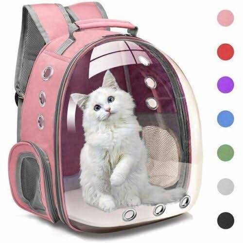 Henkelion Cat Backpack Carrier Bubble Bag Small Dog Backpack Carrier for Small Dogs