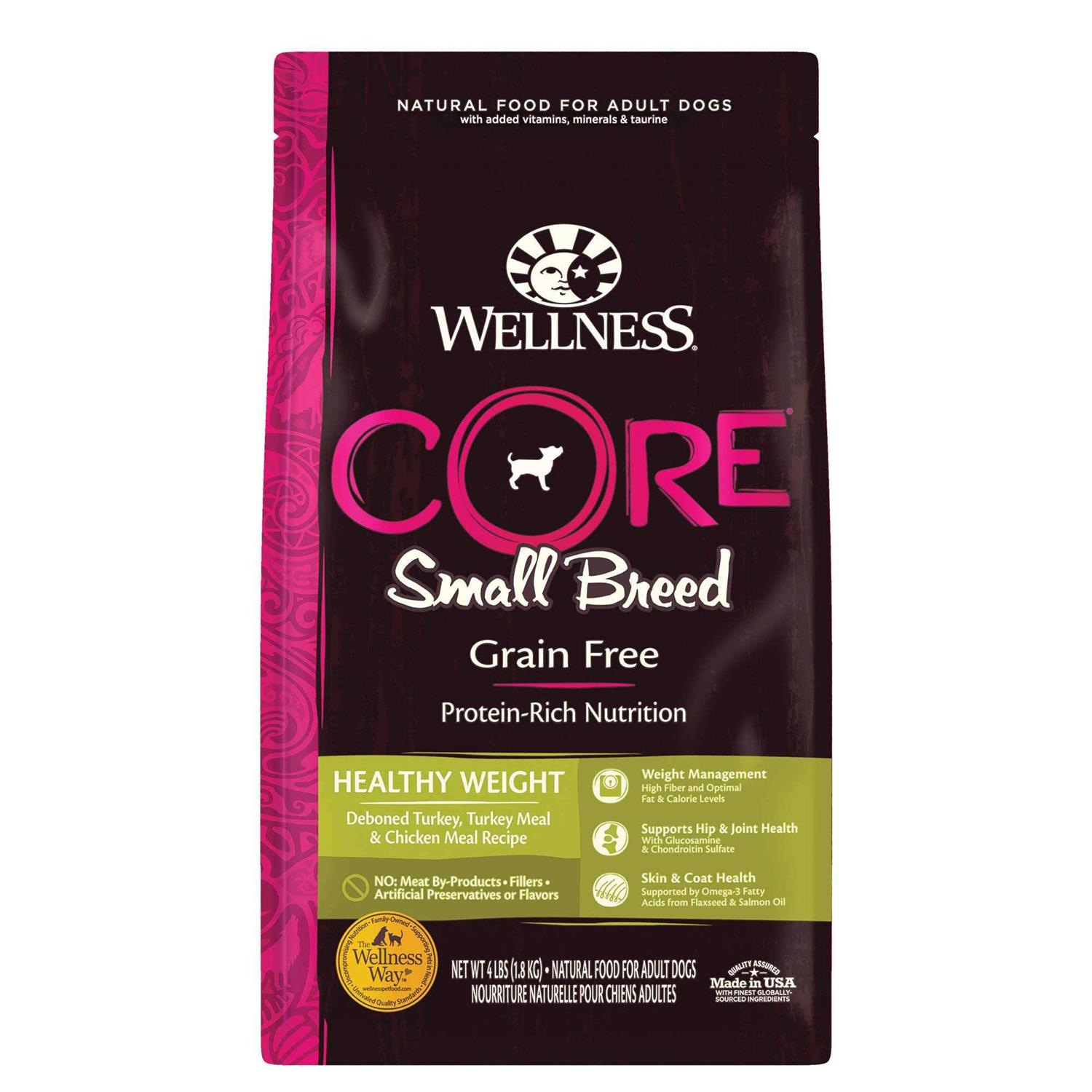 Wellness CORE Natural Grain Free Dry Dog Food Small Breed Healthy Weight
