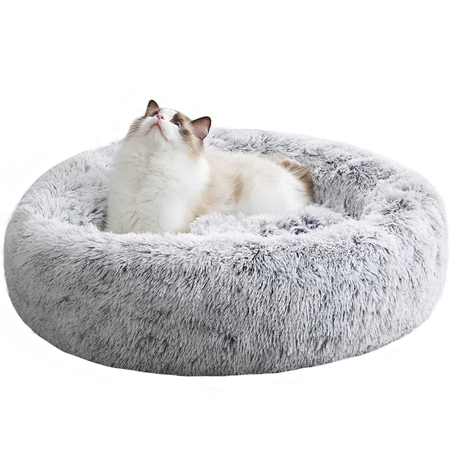 WESTERN HOME WH Western Home Faux Fur Dog Bed & Cat Bed Original Calming Dog Bed for Small Medium Large Pets