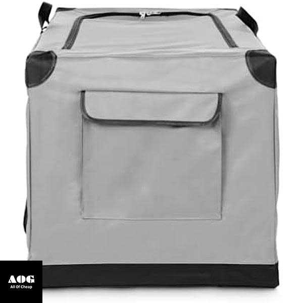 EveryYay Essentials Portable Canvas Dark Grey Dog Crate