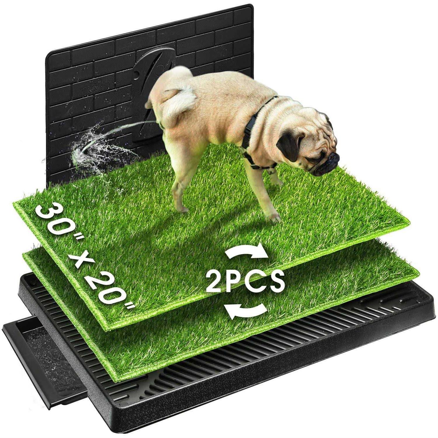 Hompet Dog Potty with Tray Large 30”x20”, Artificial Grass Patch for Indoor and Outdoor Use