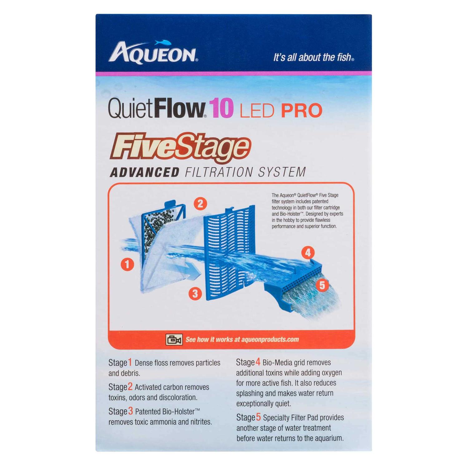Aqueon QuietFlow LED Pro Aquarium Power Filter