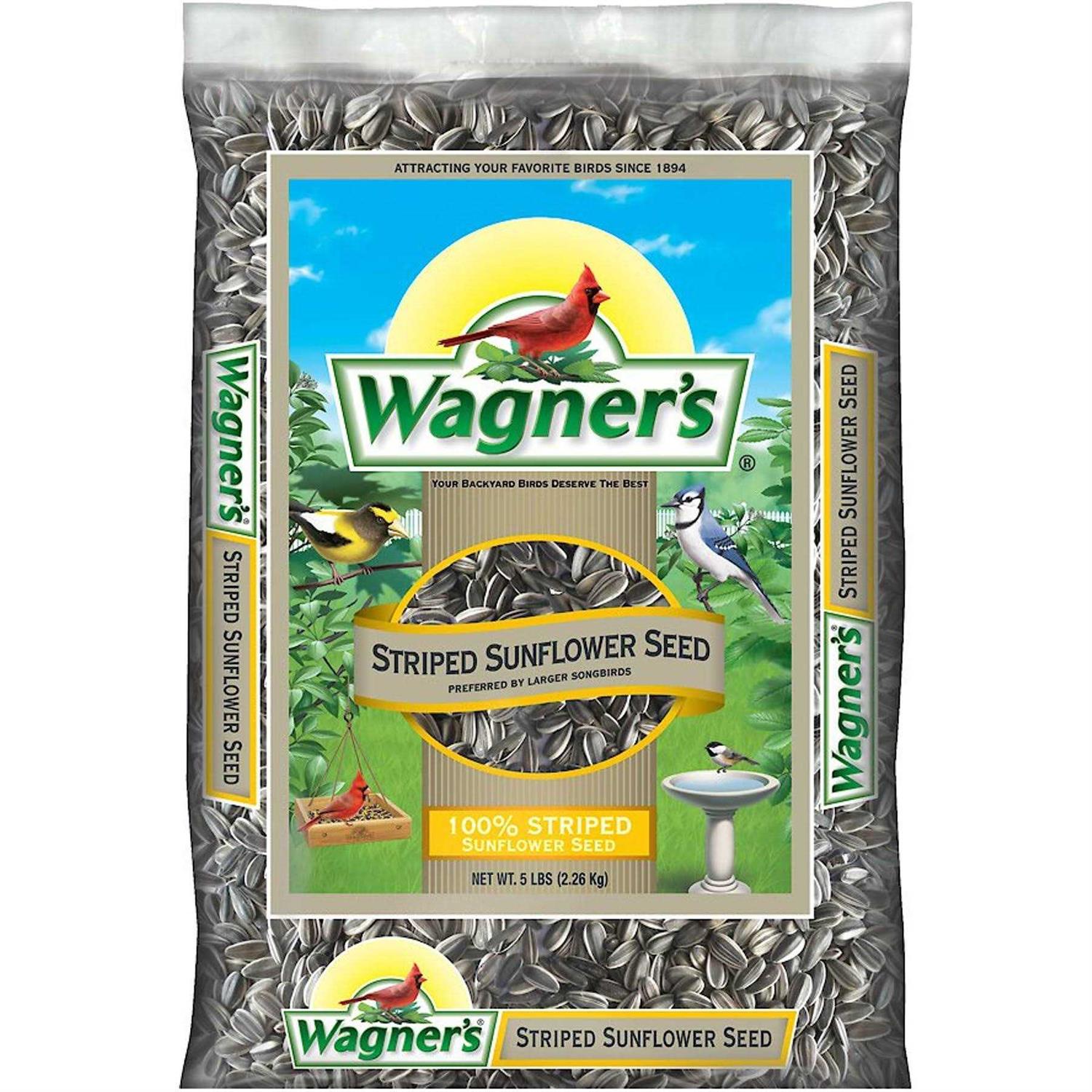 Wagner’s 5 Lb 100% Striped Sunflower Seed