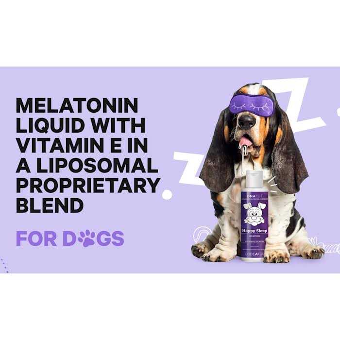 DNA Pet Happy Sleep Liquid Melatonin Dog Supplement
