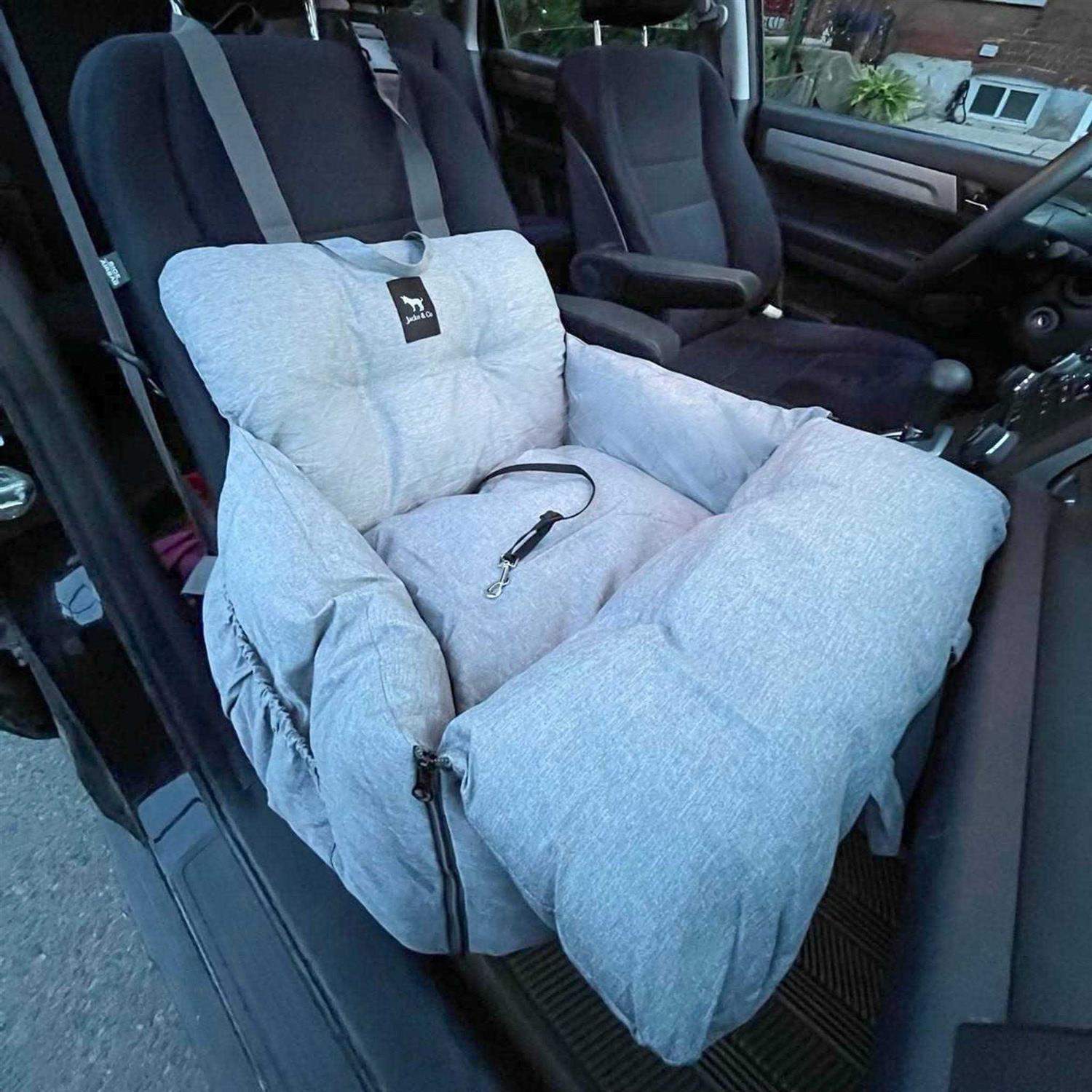 JACKO & CO Premium Dog Car Seat & Booster Seat for Small & Medium Pets Under 35lbs