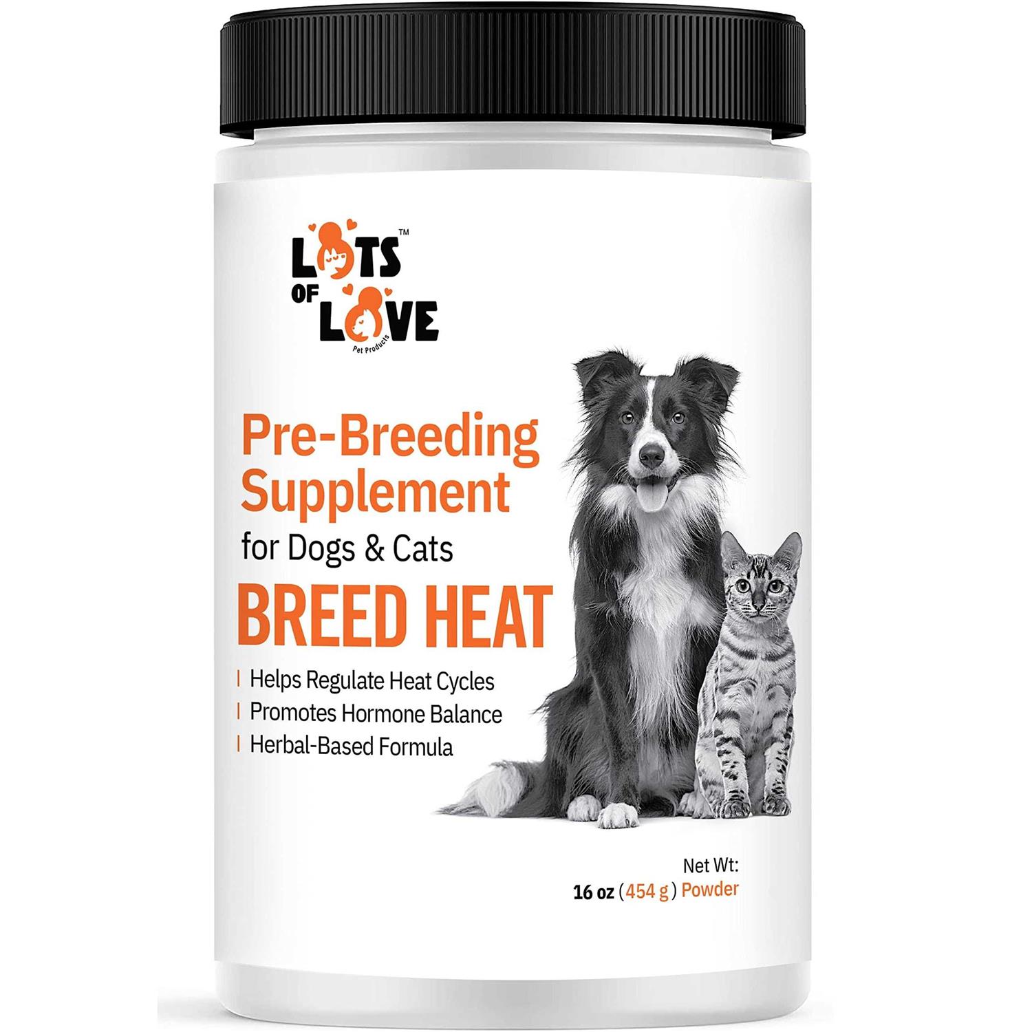 Lots of Love Pet Pro Breed Heat Breeding & Reproductive Supplement for Dogs & Cats