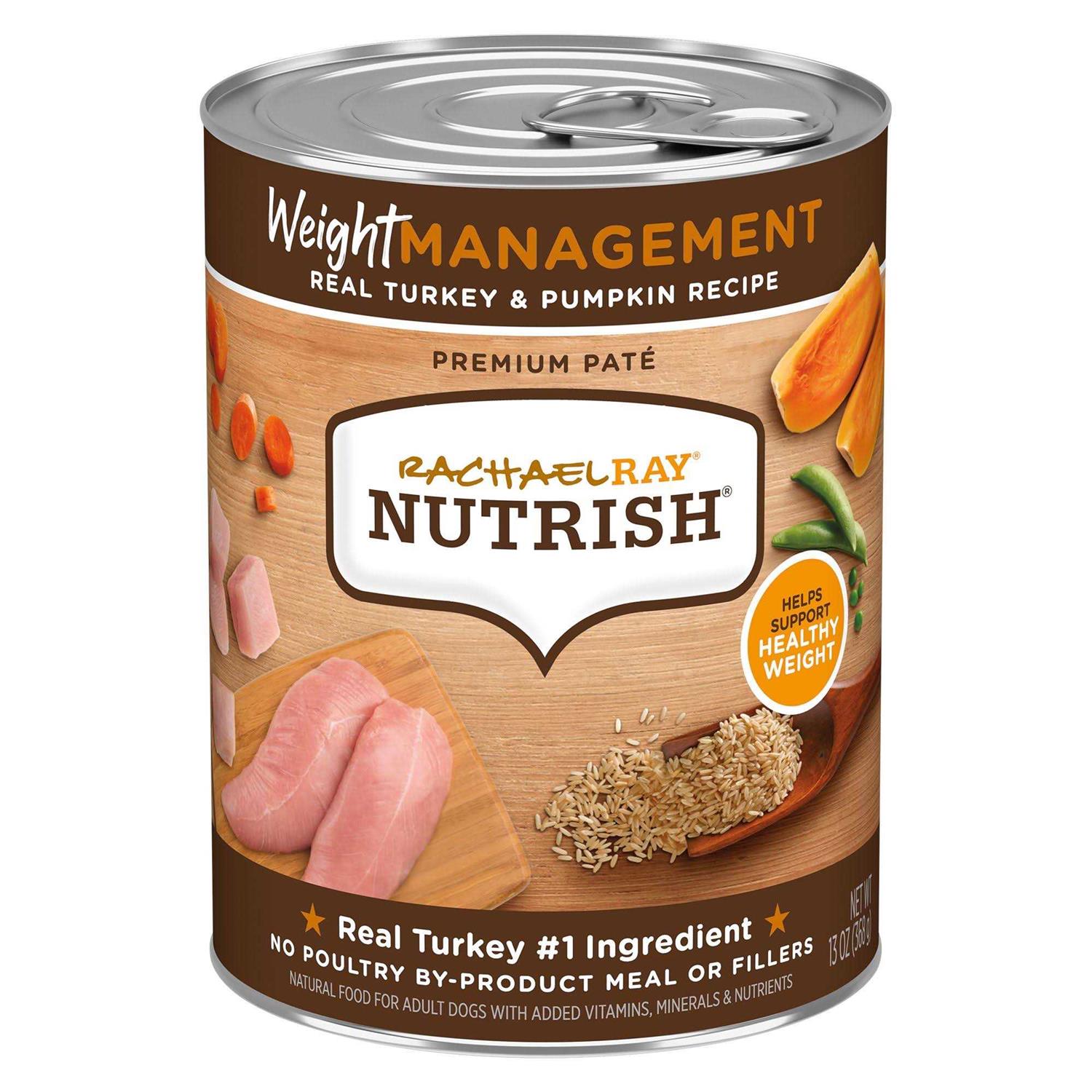 Rachael Ray Nutrish Weight Management Real Turkey & Pumpkin Recipe Wet Dog Food