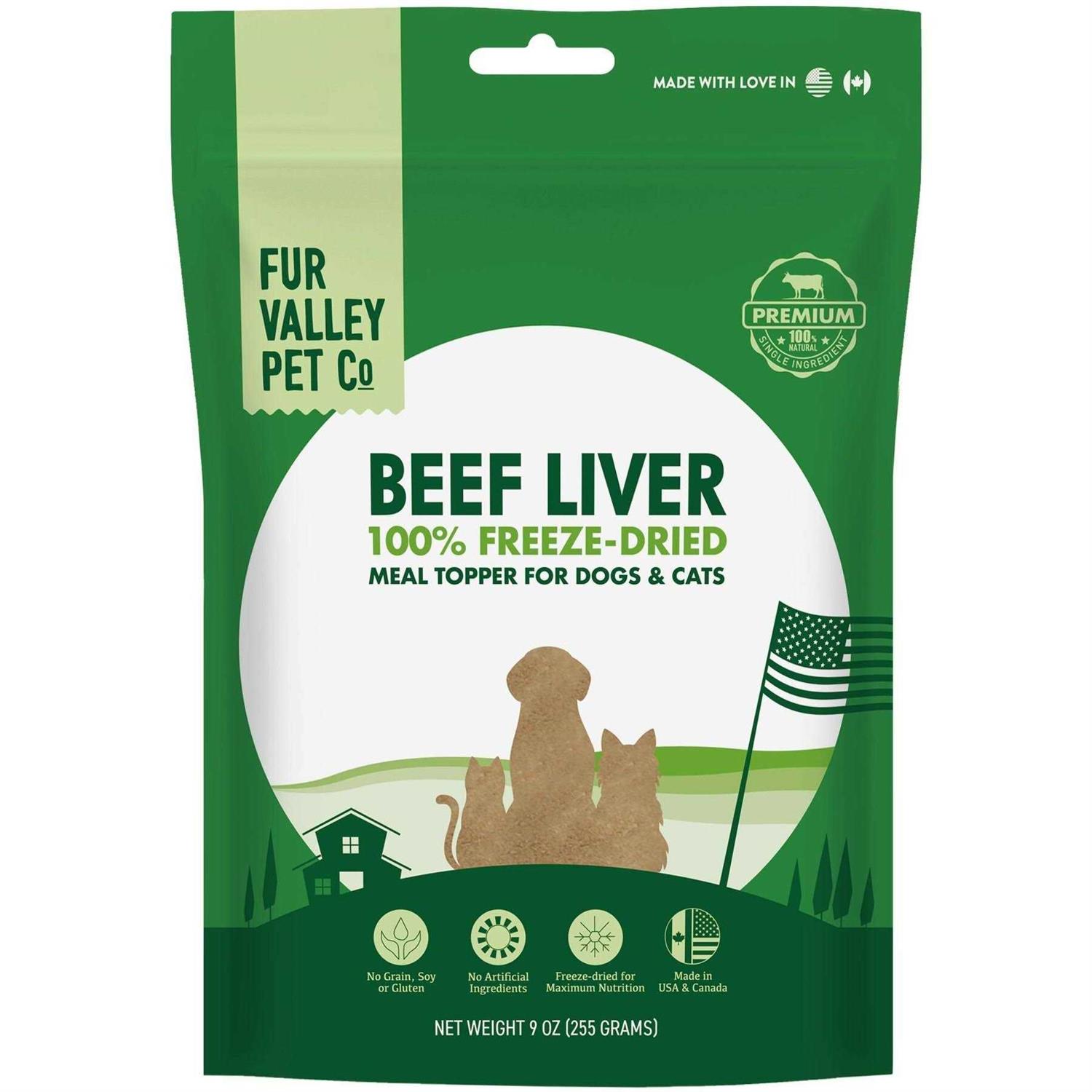 Fur Valley Beef Liver Freeze-Dried Dog & Cat Food Topper