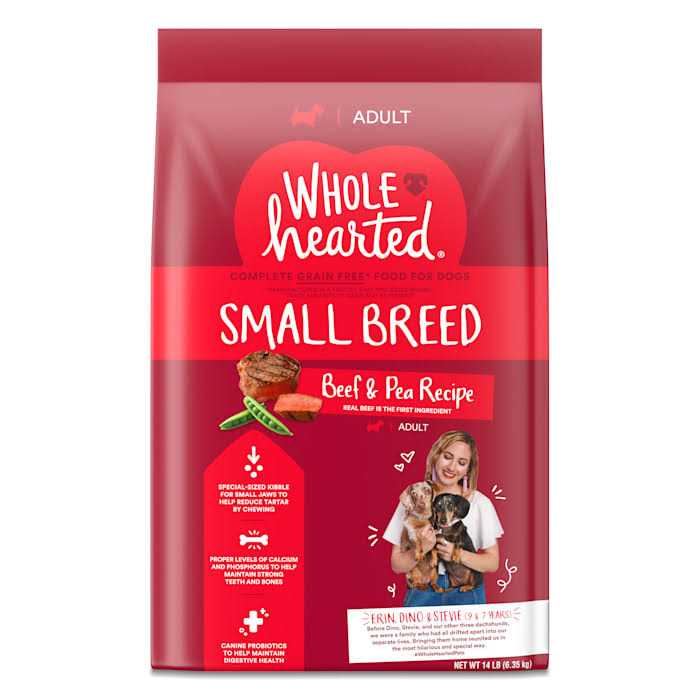 WholeHearted Grain Free Beef & Pea Recipe Small Breed Adult Dry Dog Food