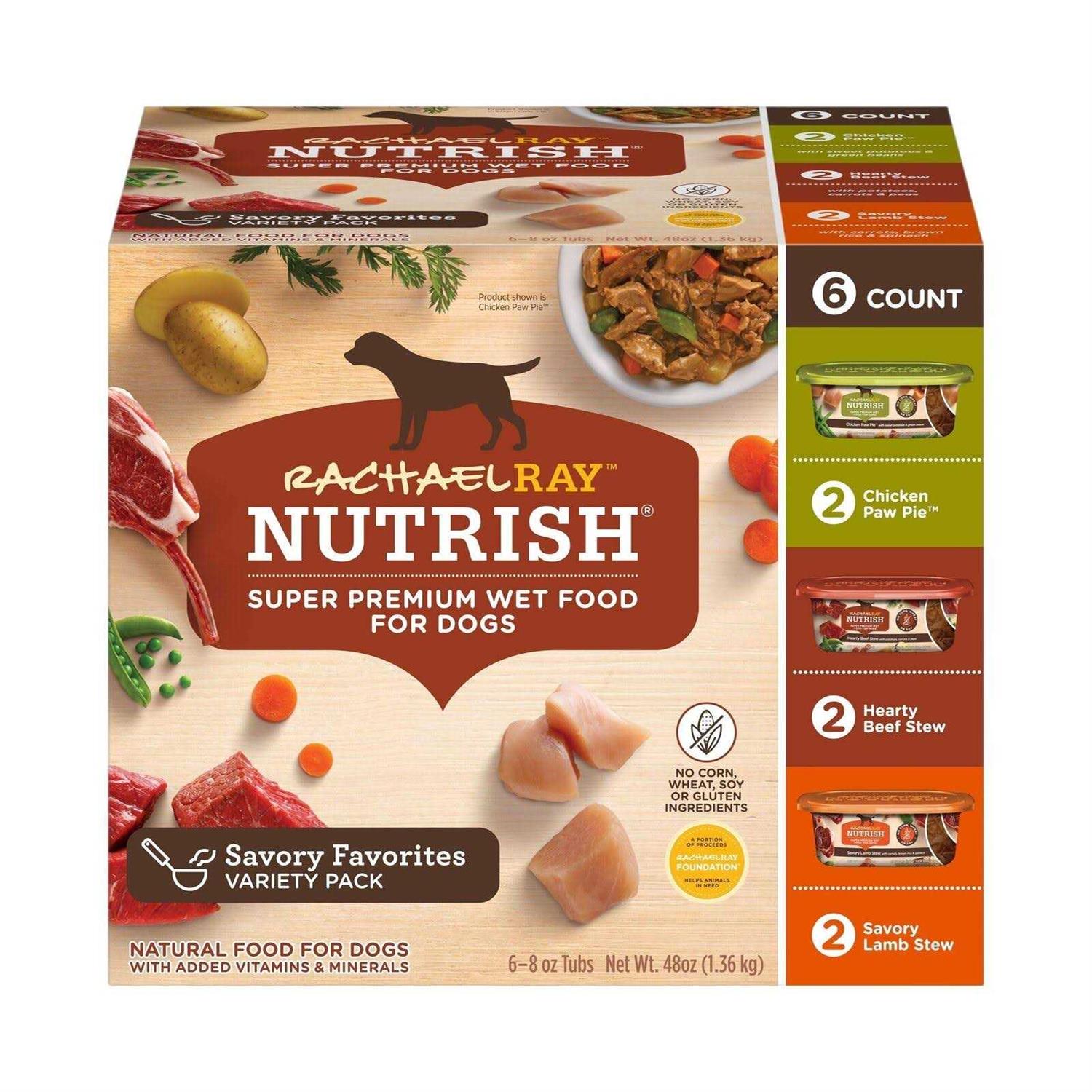 Rachael Ray Nutrish Natural Variety Pack Wet Dog Food