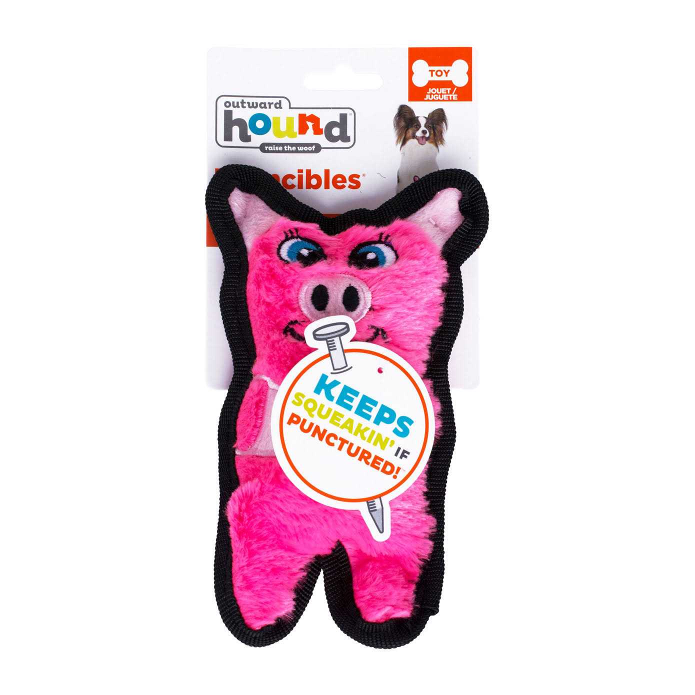 Outward Hound Invincibles Mini Pig Dog Toy