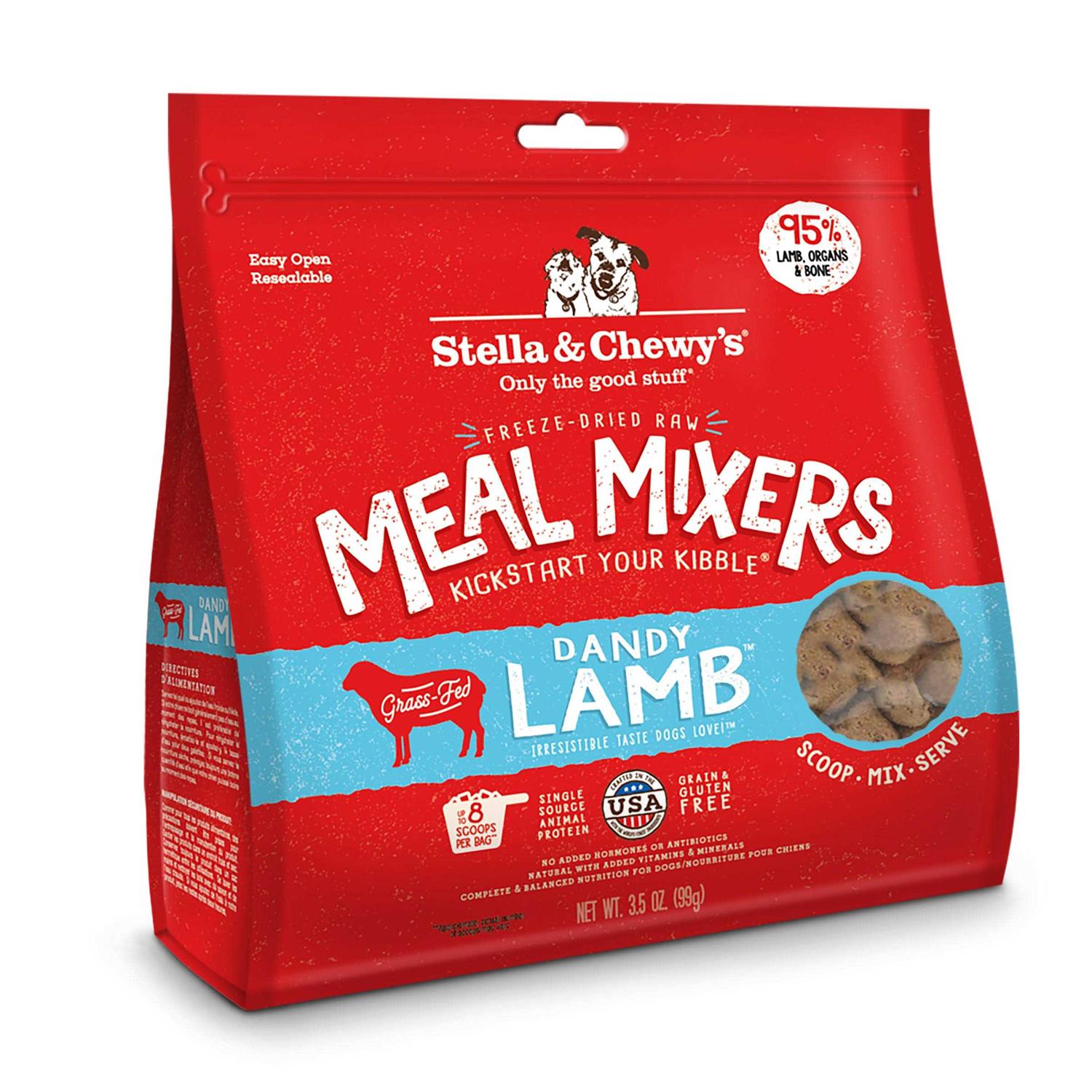 Stella & Chewy’s Freeze Dried Dandy Lamb Meal Mixers Dog Food