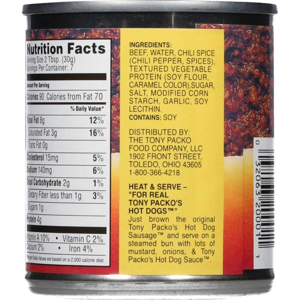 Tony Packo’s Hot Dog Sauce