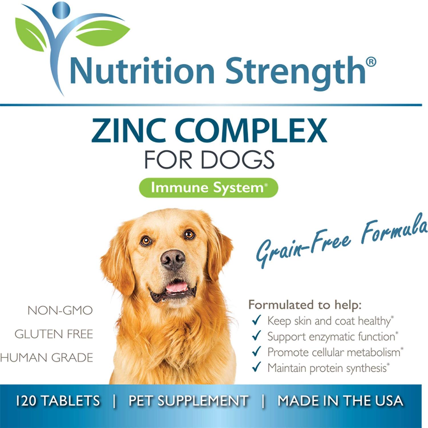 Nutrition Strength Zinc for Dogs to Support Healthy Skin & coat