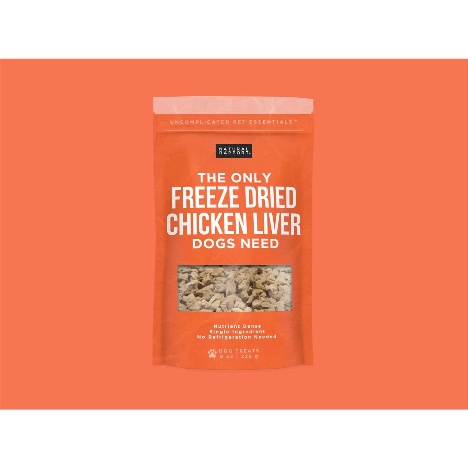 Natural Rapport The Only Freeze-Dried Chicken Liver Dog Treats