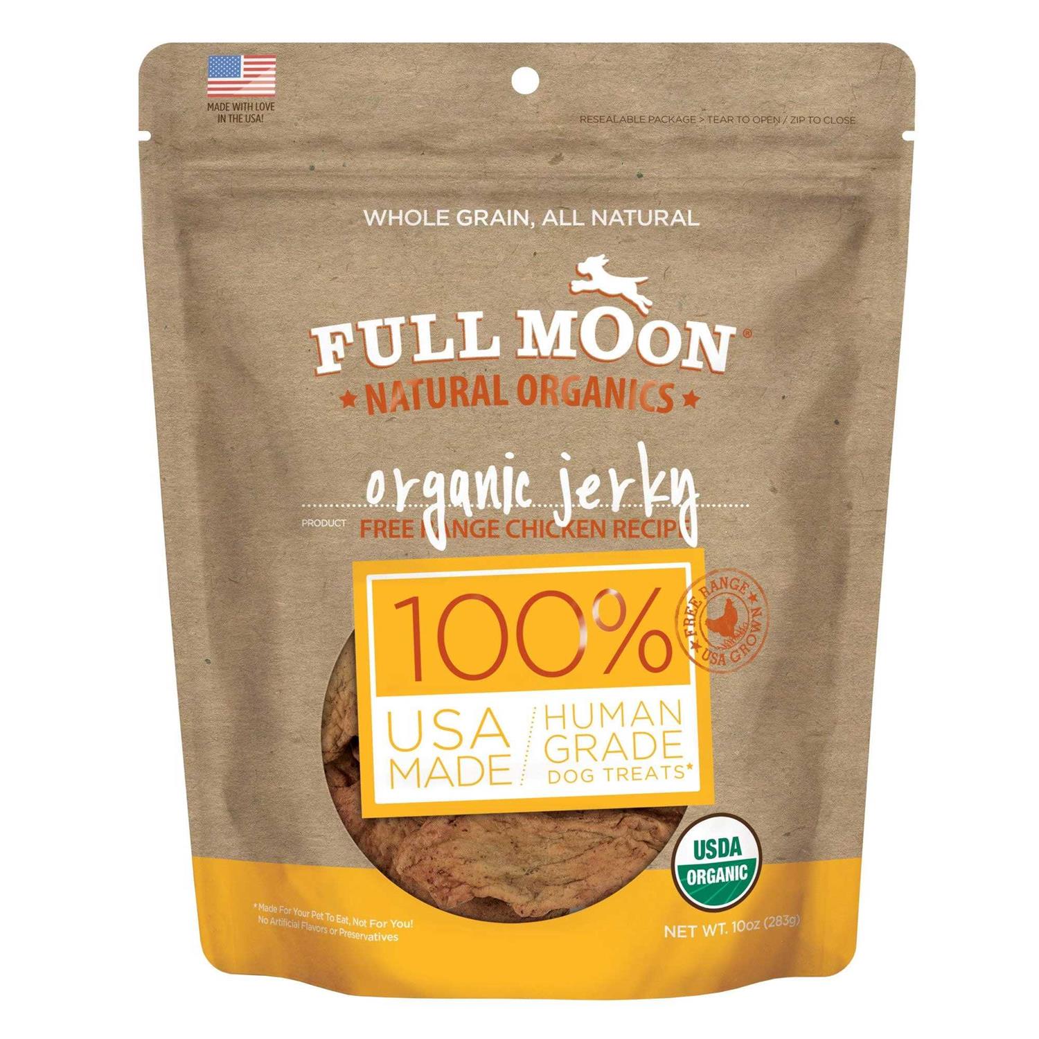Full Moon Organic Chicken Jerky Dog Treats