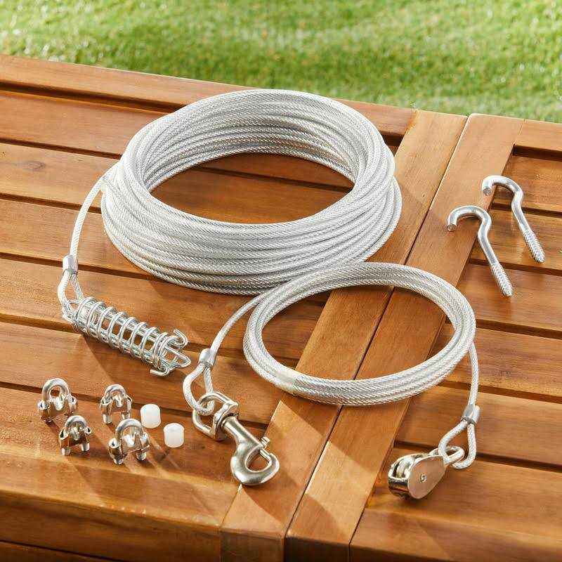 Vibrant Life Vinyl-Covered Trolley Cable Tie-Out for Dogs