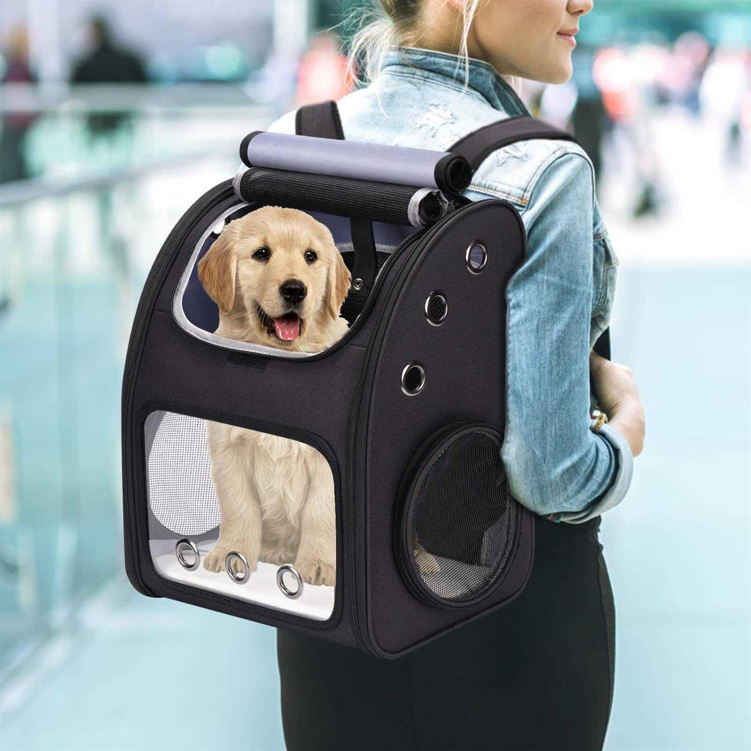 COVONO Expandable Pet Carrier Backpack for Cats, Dogs and Small Animals