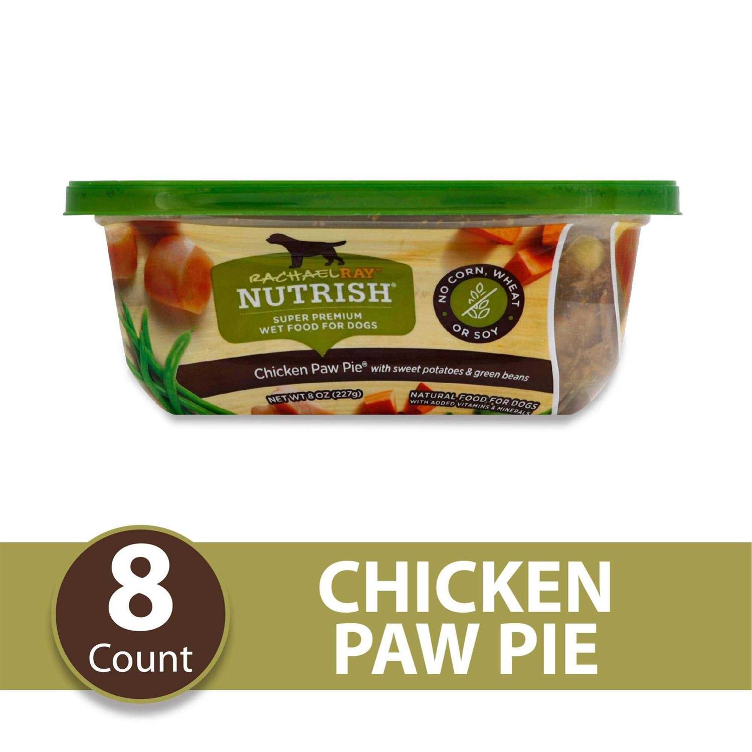 Rachael Ray Nutrish Natural Grain Free Chicken Paw Pie Wet Dog Food