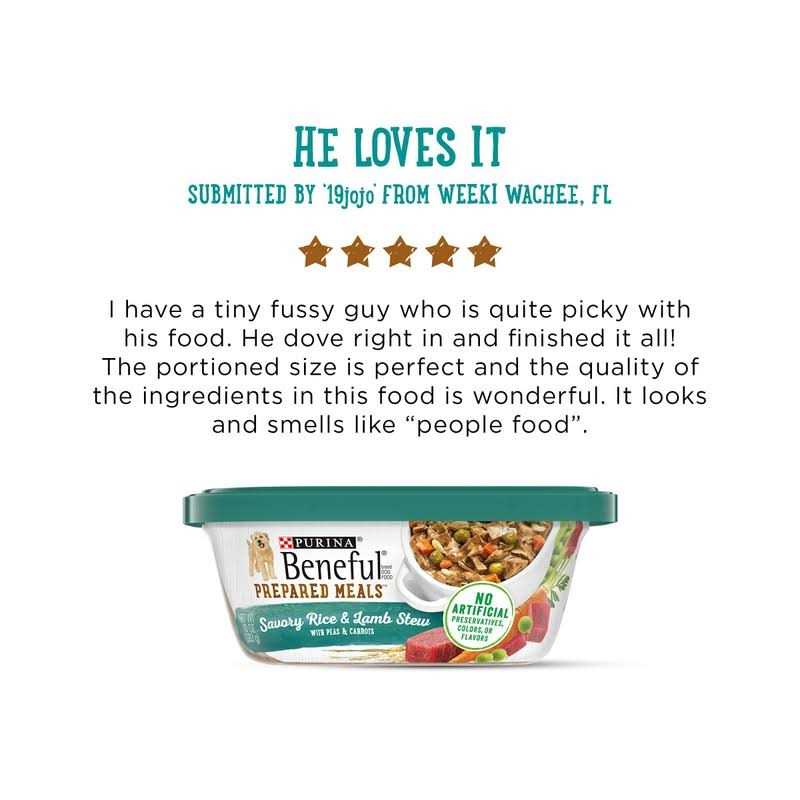 Purina Beneful Prepared Meals Savory Rice & Lamb Stew Wet Dog Food