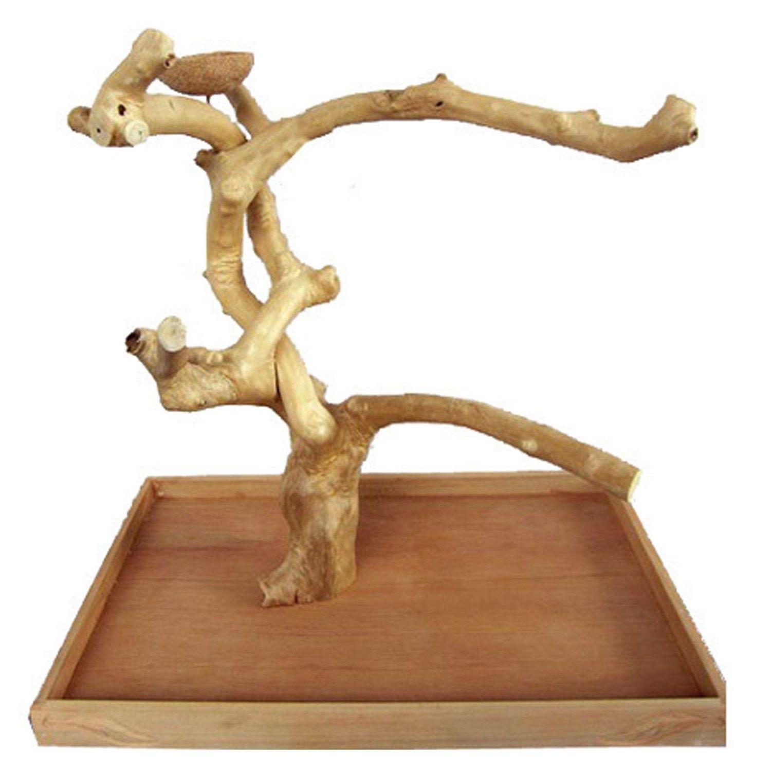 A&E Cage Company Java Wood Table Top Play Stand